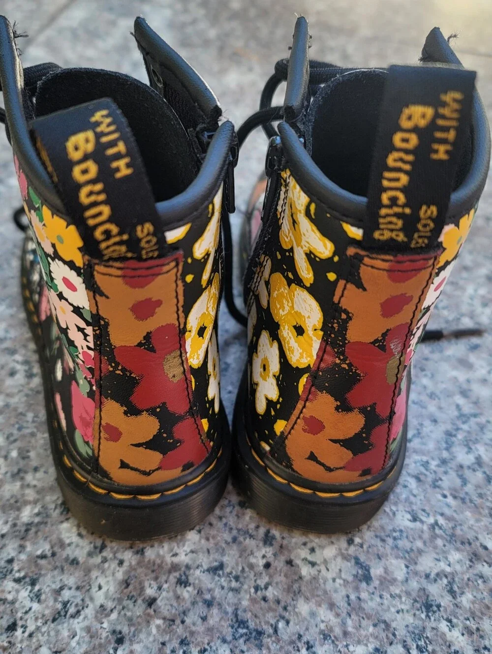 Dr. Martens floral boots